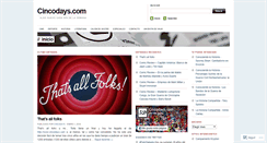 Desktop Screenshot of cincodays.com