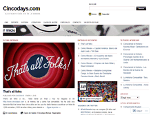 Tablet Screenshot of cincodays.com